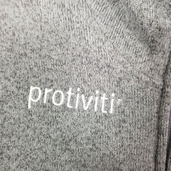 The North Face Gray Full Zip Fleece Jacket S - Picture 3 of 6